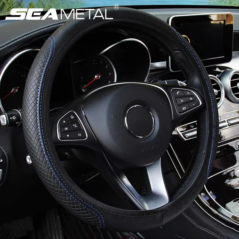 SEAMETAL Full-Wrapped Car Steering Wheel Cover