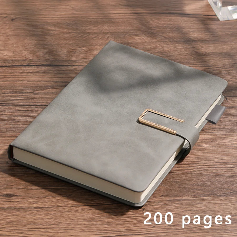 Vintage A5 leather notebook with personalized soft cover