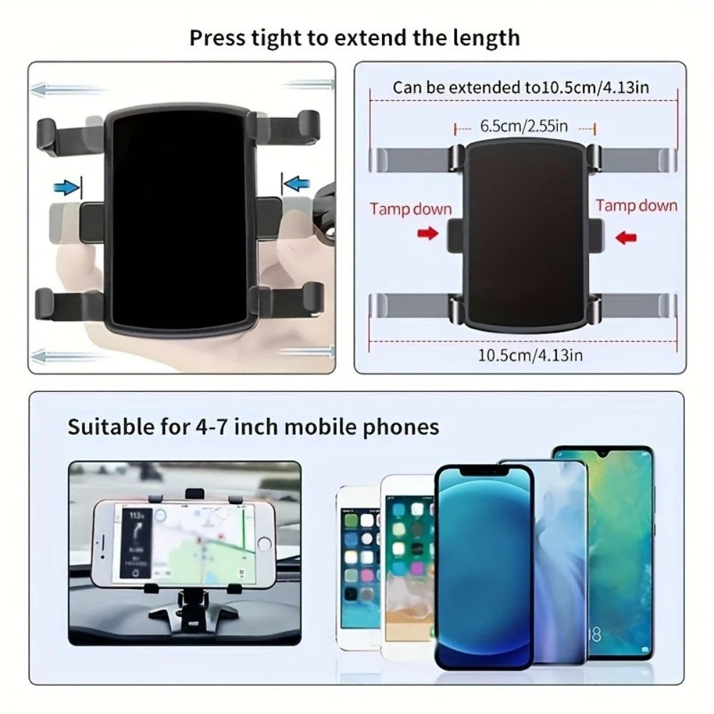 Phone Holder Multi-Function 180 Degree Rotation
