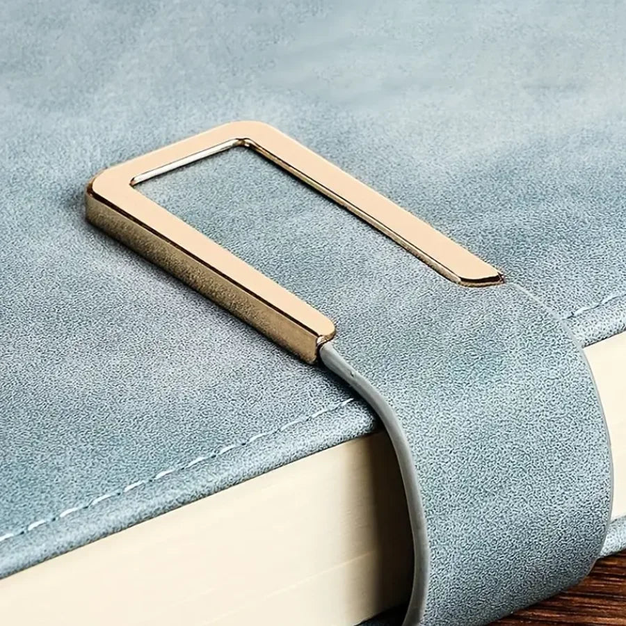 Vintage A5 leather notebook with personalized soft cover