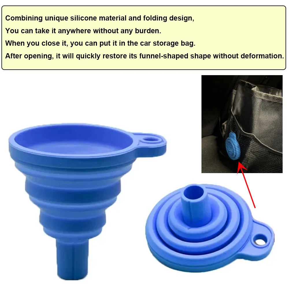 Engine Funnel Car Universal Silicone