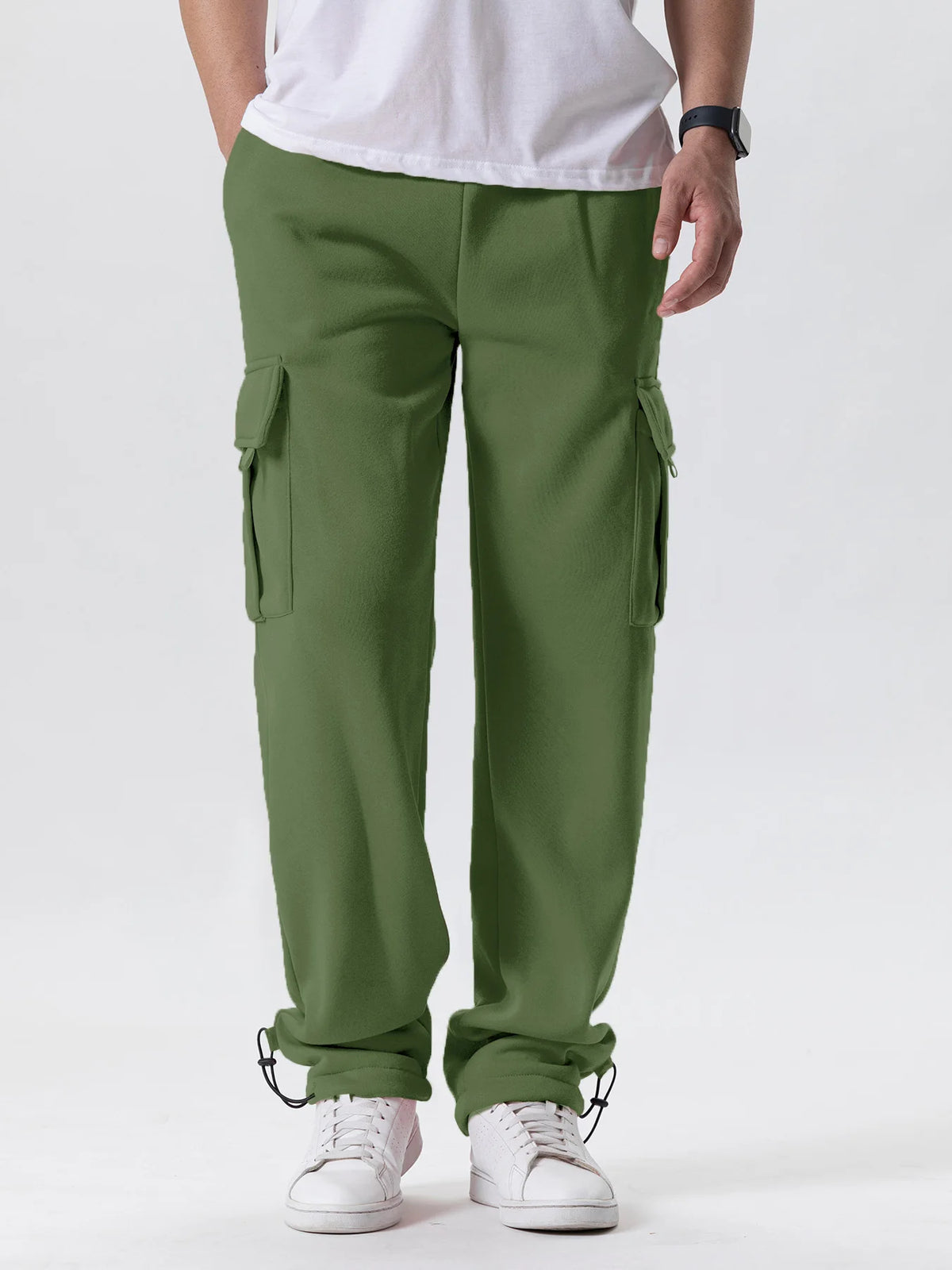 Mens Fit Joggers for Sports Multi-pocket Pants