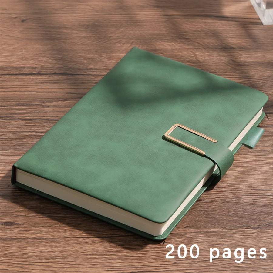 Vintage A5 leather notebook with personalized soft cover