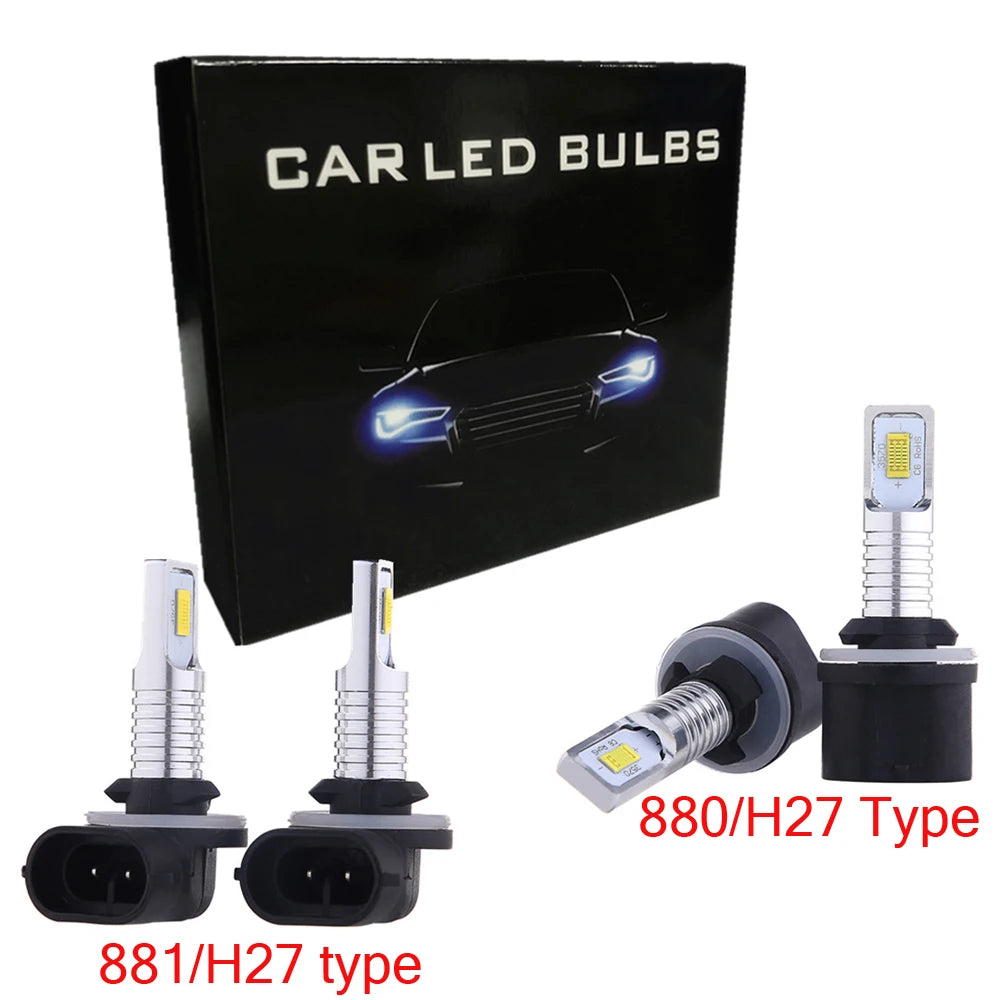 LED Car Lights Headlight Bulbs 20000LM 6000K Auto Fog Lamp
