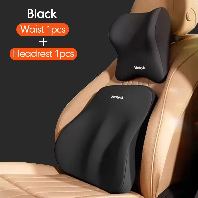 Car Headrest Lumbar Cushion Memory Foam