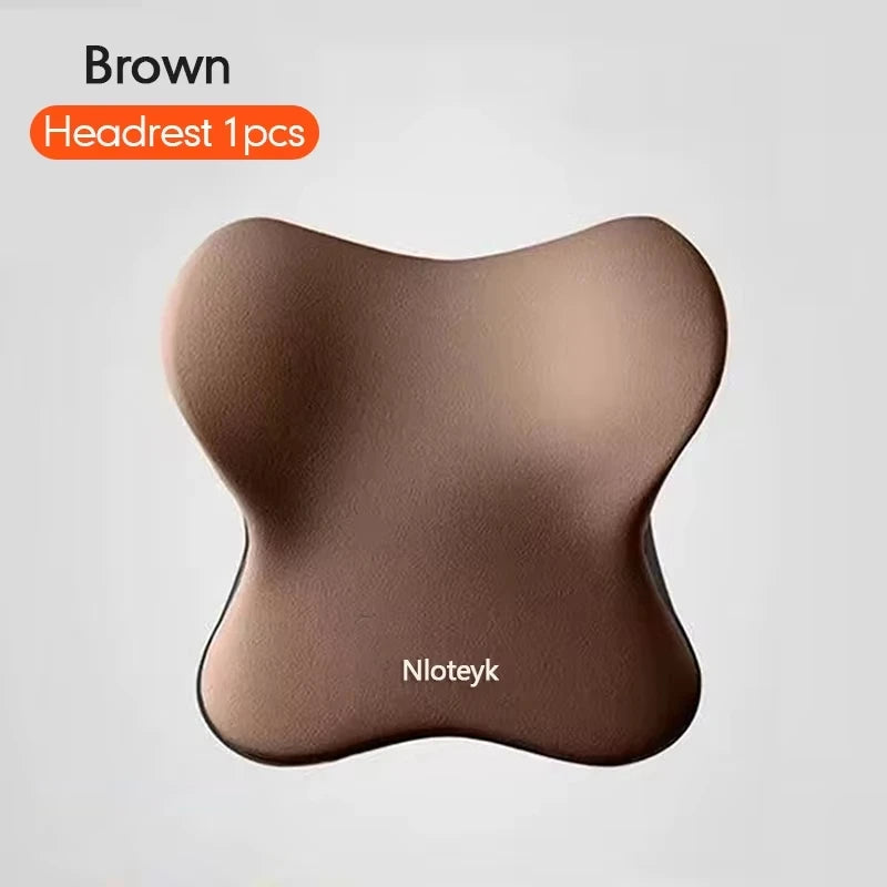 Car Headrest Lumbar Support Lumbar Cushion Memory Foam Cushion Backrest Lumbar Pillow Car Comfortable Neck Pillow Car Accsesorie