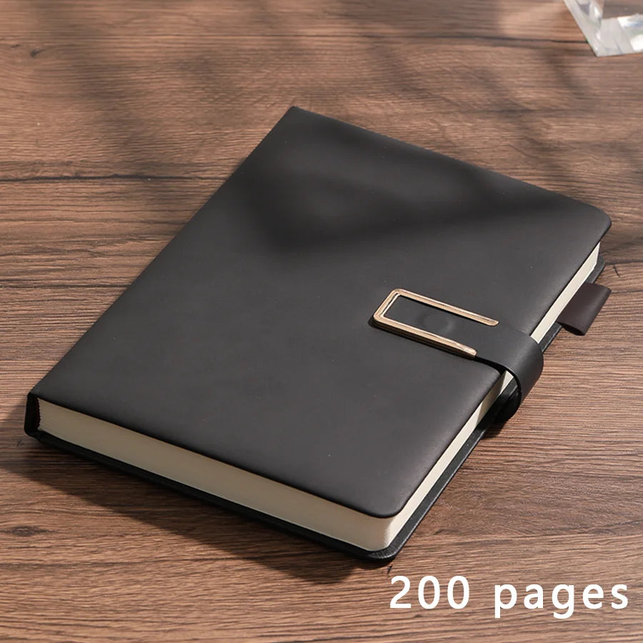 Vintage A5 leather notebook with personalized soft cover