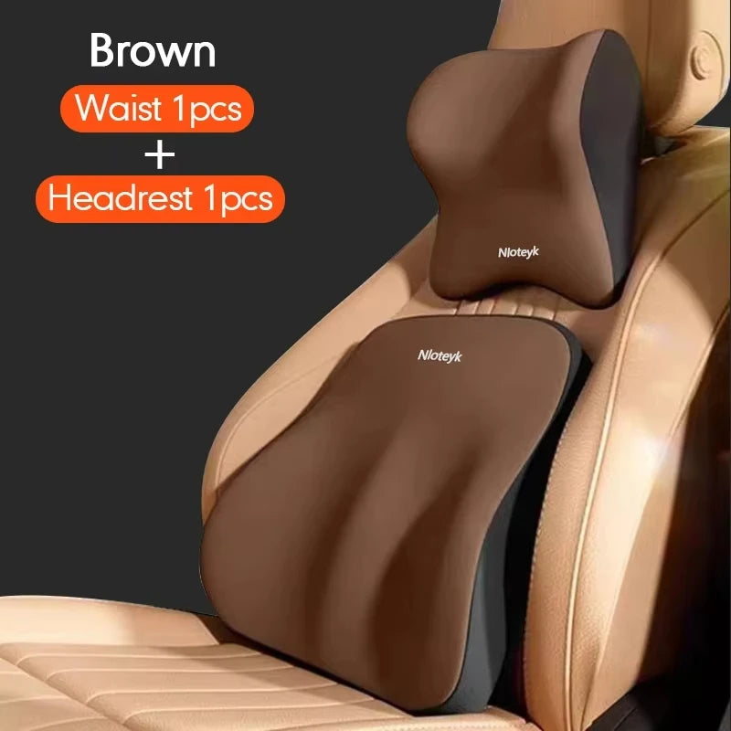 Car Headrest Lumbar Cushion Memory Foam