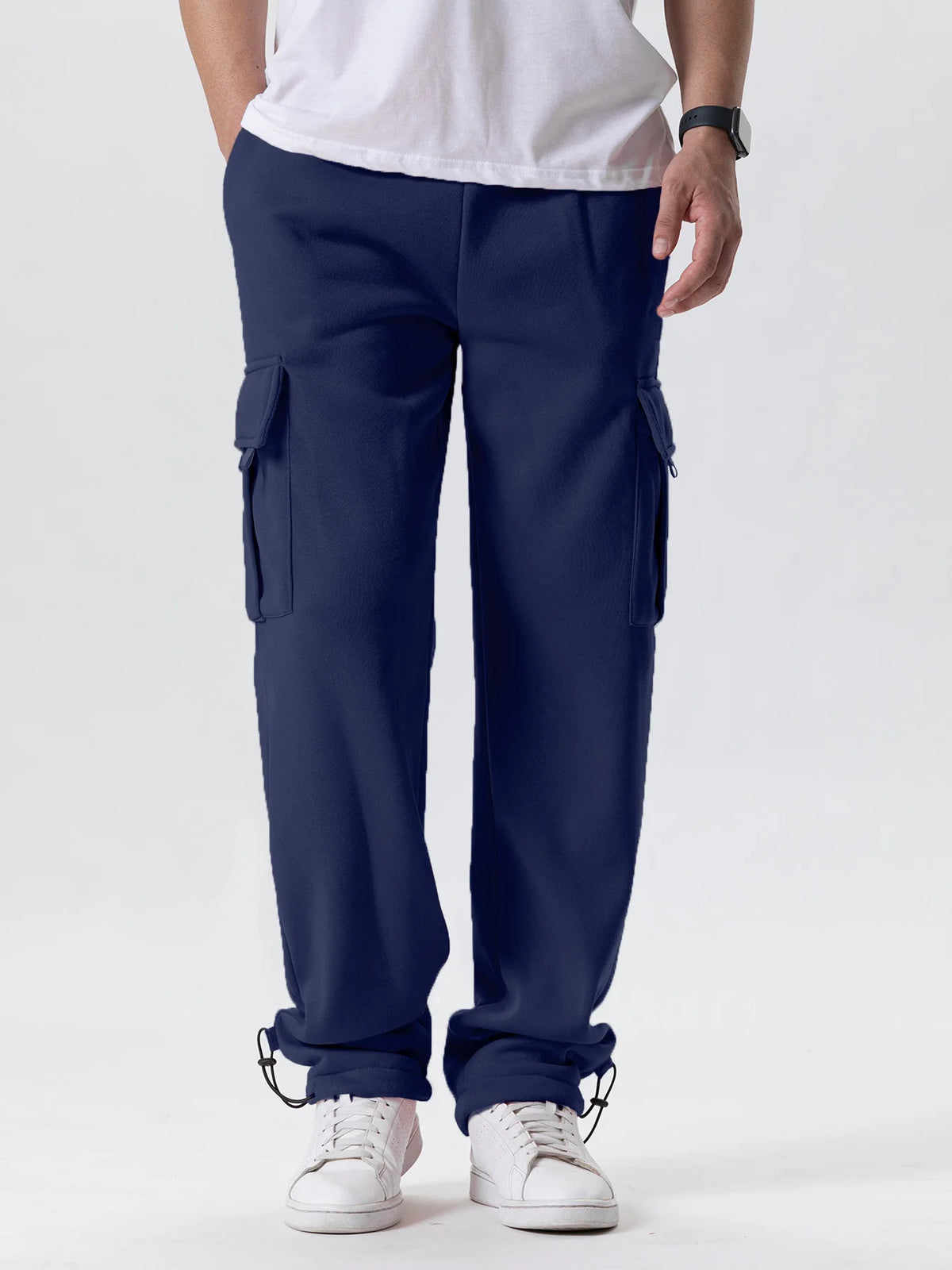 Mens Fit Joggers for Sports Multi-pocket Pants