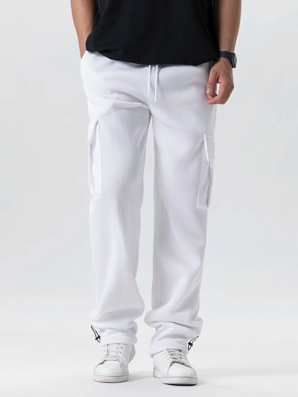 Mens Fit Joggers for Sports Multi-pocket Pants
