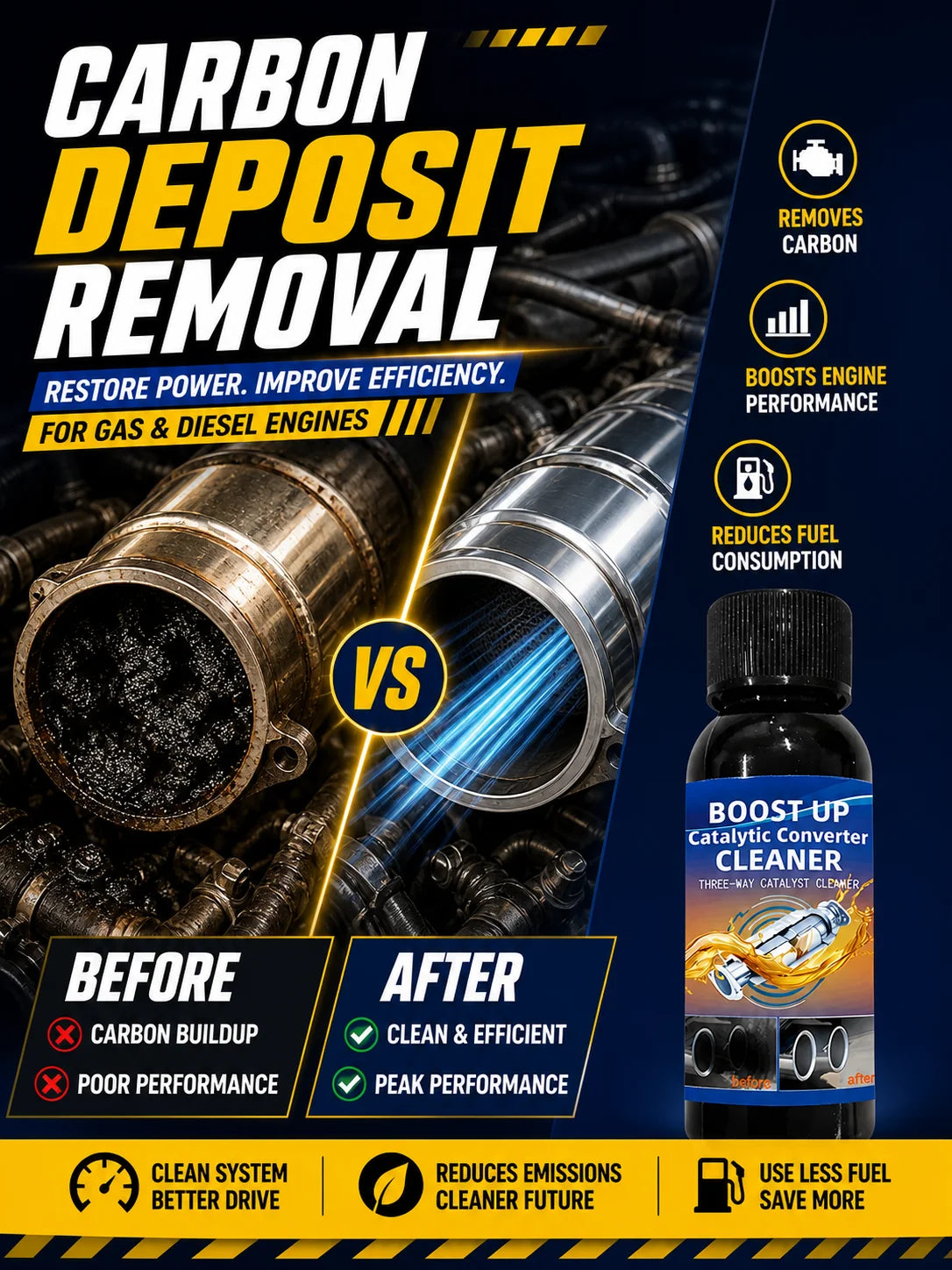 Car Engine Carbon Removal Cleaner Additive