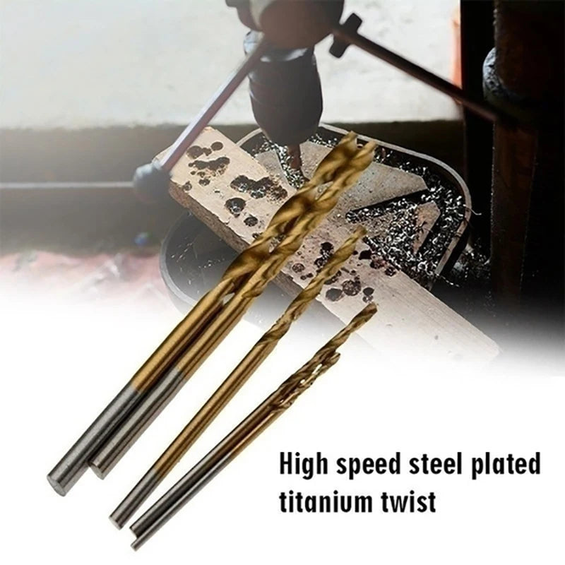 100/50Pcs Titanium Coated Drill Bits
