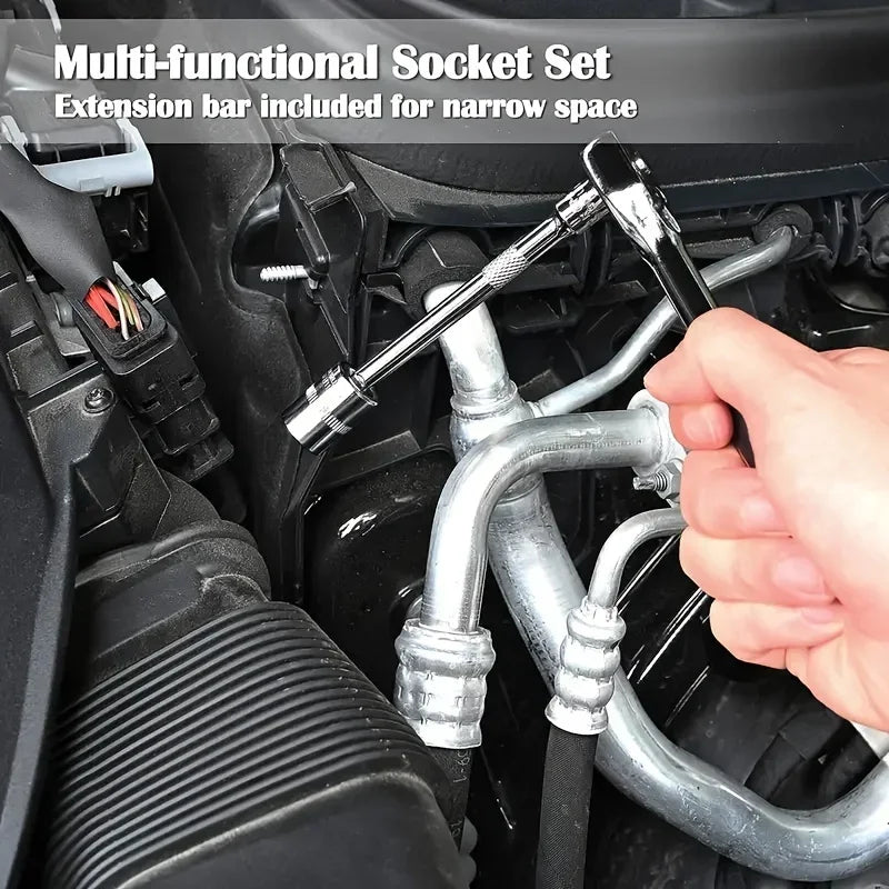 46pc Drive Socket Set 1/4 inch