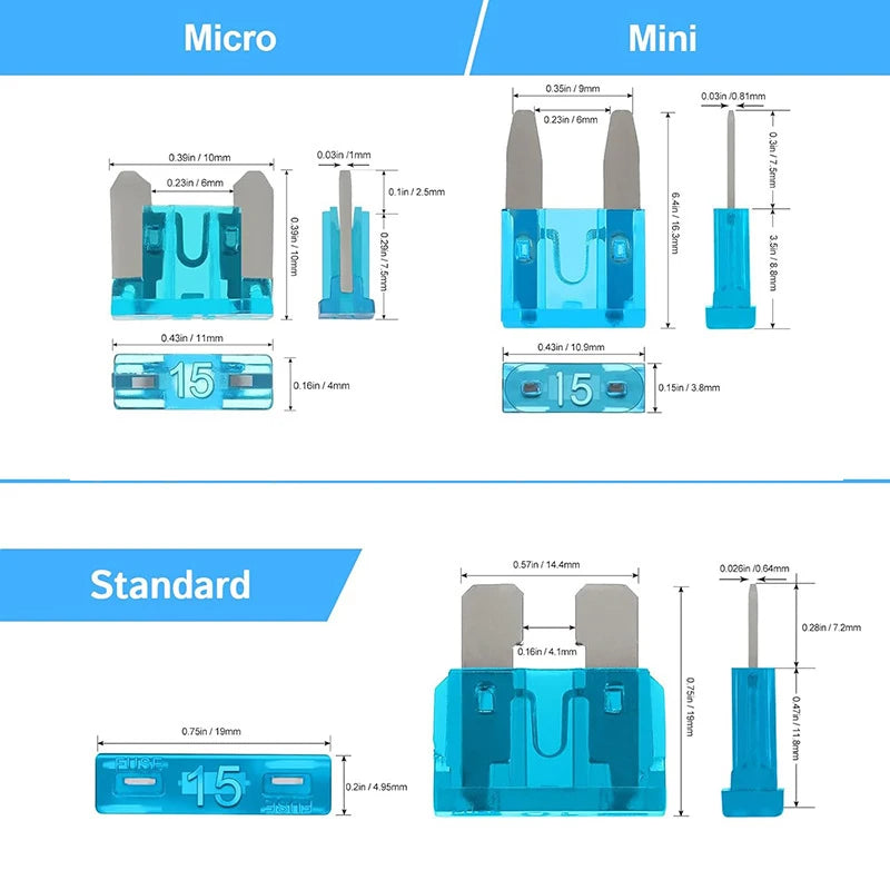 Standard Car Fuses Assorted Kit