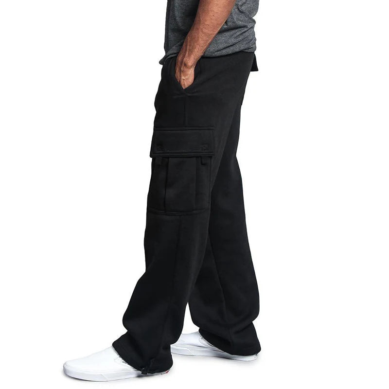 Mens Fit Joggers for Sports Multi-pocket Pants