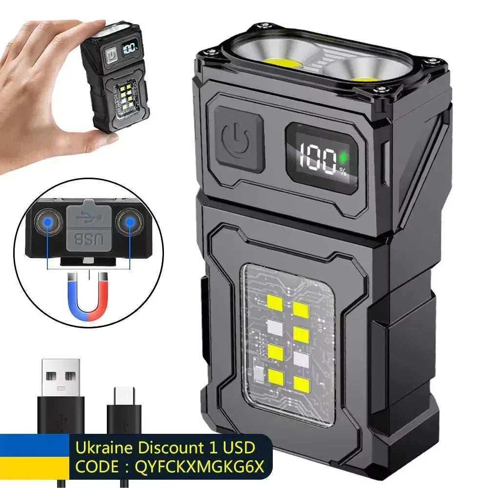 MINI USB Rechargeable LED Flashlight Portable