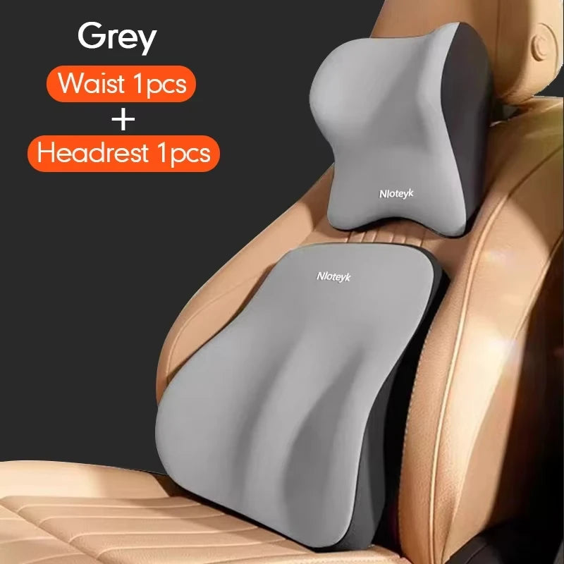 Car Headrest Lumbar Cushion Memory Foam