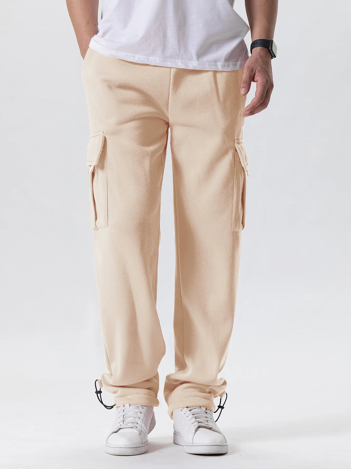 Mens Fit Joggers for Sports Multi-pocket Pants