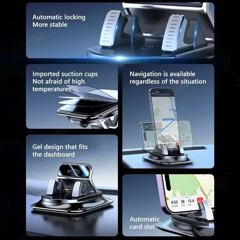 Phone Holder 360-Degree Free Rotation Navigation Holder
