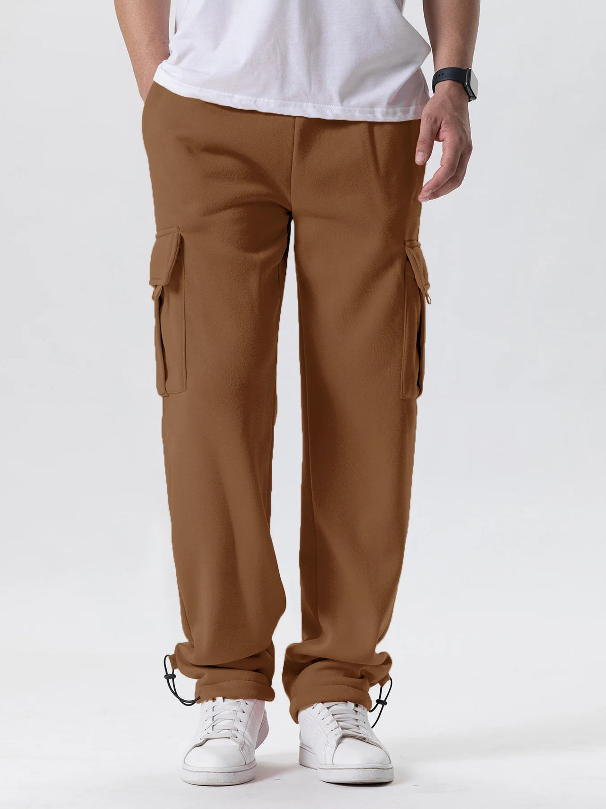 Mens Fit Joggers for Sports Multi-pocket Pants