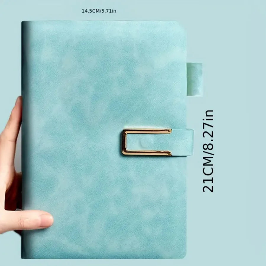 Vintage A5 leather notebook with personalized soft cover