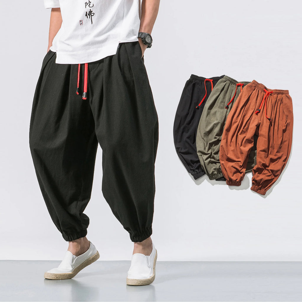 Spring Men Loose Harem Pants