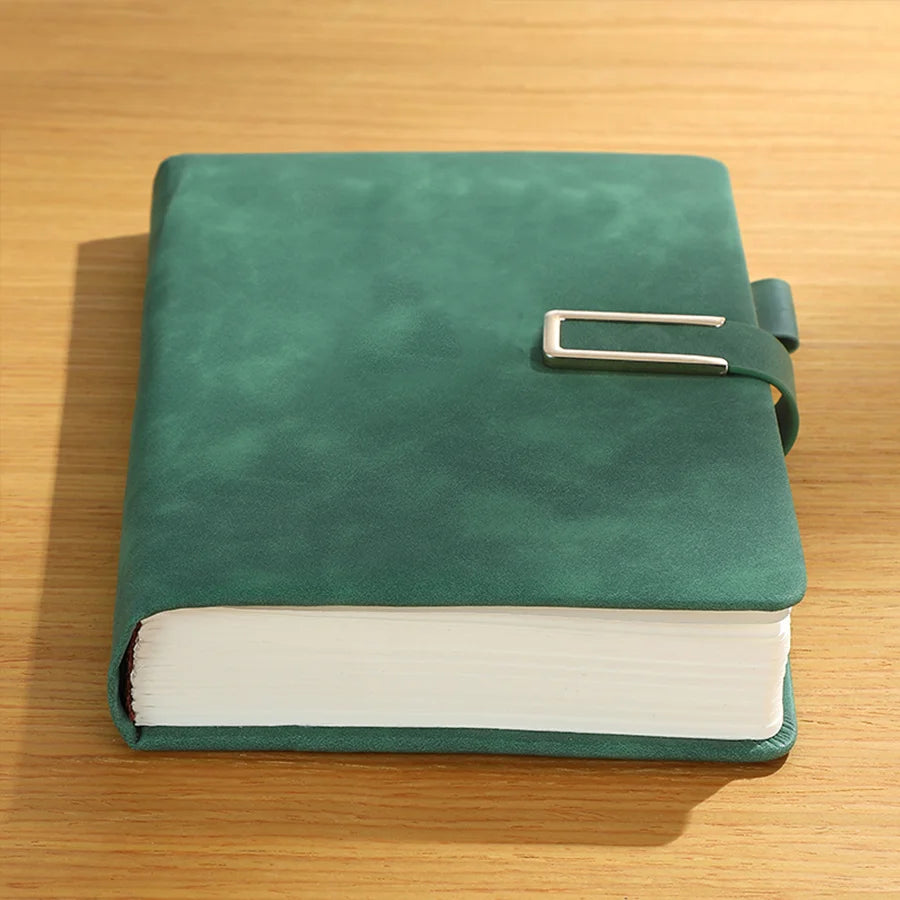 Vintage A5 leather notebook with personalized soft cover