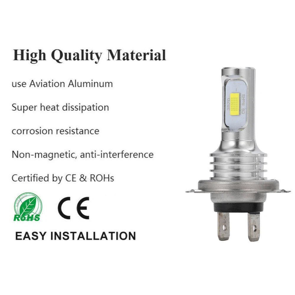 LED Car Lights Headlight Bulbs 20000LM 6000K Auto Fog Lamp