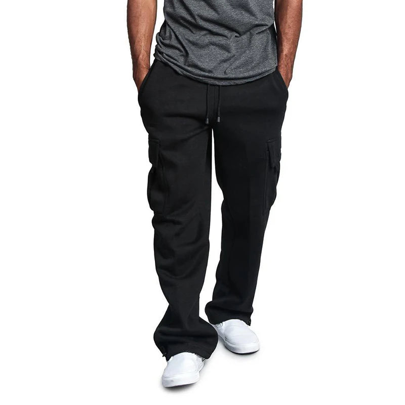 Mens Fit Joggers for Sports Multi-pocket Pants