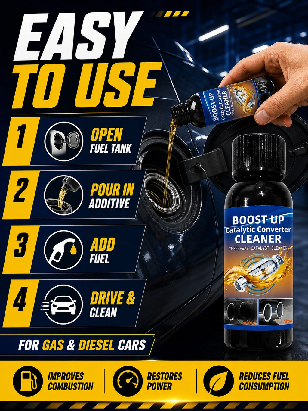 Car Engine Carbon Removal Cleaner Additive